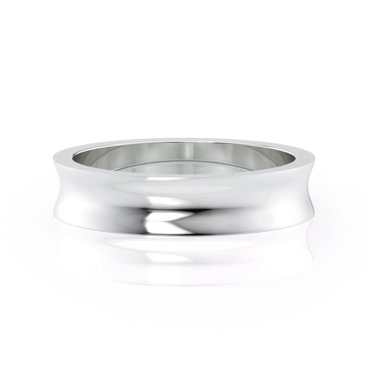 The Jayson. A White Gold Classic Wedding Band Set With Lab Grown Diamonds. White Background.