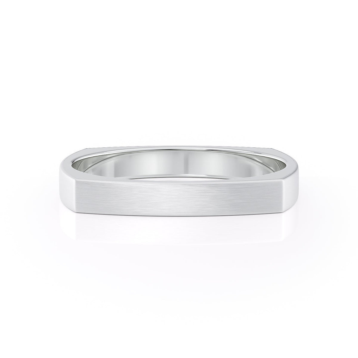 The Lucas. A White Gold Designer Wedding Band Set With Lab Grown Diamonds. White Background.